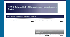 Desktop Screenshot of adamshypnosishub.com